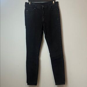 Armani Exchange Women's Classic Black Denim High Rise Skinny Jeans‎ Size 30